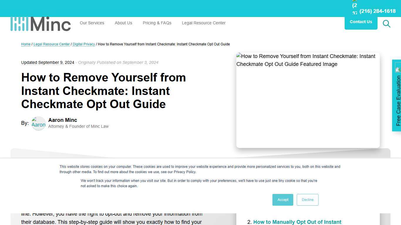 Remove Yourself from Instant Checkmate: Opt Out Guide